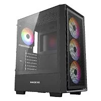 Powercase Mistral AY4B ARGB, Tempered Glass, 4x 120mm ARGB Fans, чёрный, ATX (CMAYB-A4)