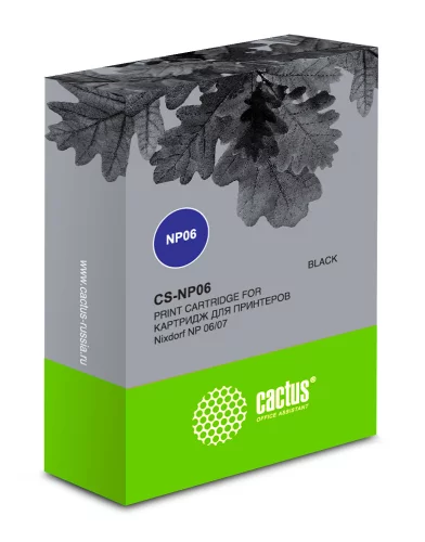 -/ Картридж матричный Cactus 1750076156 CS-NP06 черный для Nixdorf NP 06