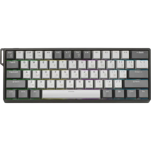 Игровая клавиатура/ Механическая клавиатура AULA WIN60HE PRO Edition Светло-серо-тёмно-серый Meteor магнитные свитчи (6978080504111)