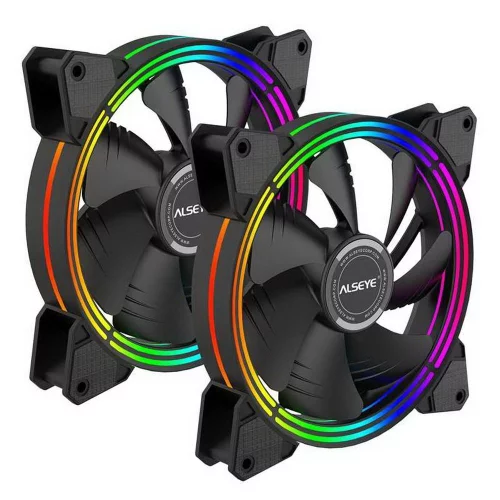 Жидкостная система охлаждения ALSEYE H280 TDP 200W (при T воздуха 45 С)Universal Platfrom PWM Single 5colors+ LED 140mm*2 {6} (AS.02.02.0017) фото 3