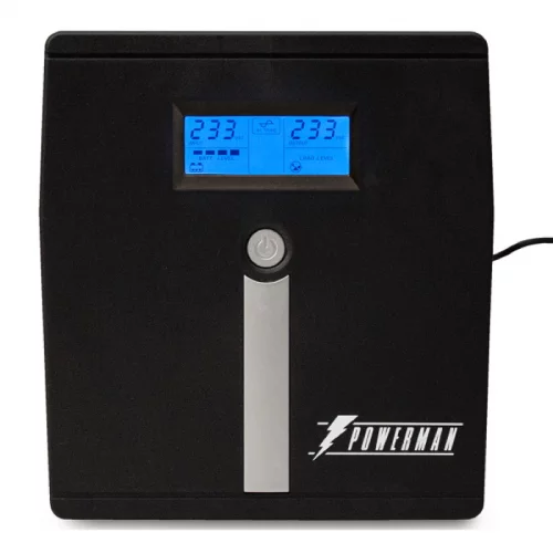 ИБП POWERMAN Smart Sine 1000, LCD, линейно-интерактивный, 1000ВА, 700Вт, 4 евророзетки с резервным питанием, USB, батарея 12В 7Ач 2 шт., 353мм х 149,3мм х 162мм, 9.2 кг./ UPS POWERMAN Smart Sine 1000, LCD, line-interactive, 1000VA, 700W, 4 eurosockets wi