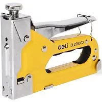 Мебельный степлер Deli DL238003 для скоб 4-14мм D-типа, регулировка удара