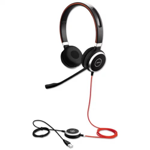Гарнитура Jabra EVOLVE 40 UC Stereo, Wered, USB, Black-silver (6399-829-209) фото 2