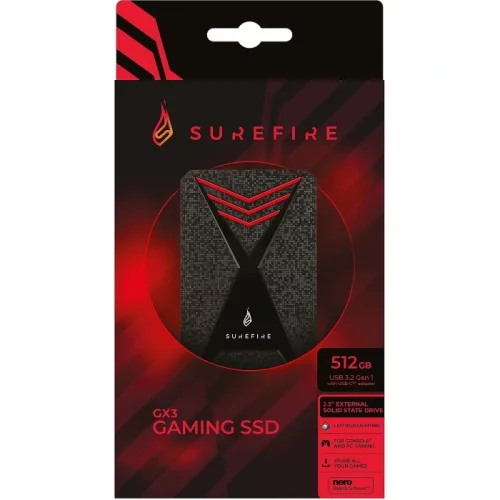 Внешний накопитель SSD Verbatim SureFire 512 Гб (053683) (053683) Внешний накопитель SSD Verbatim SureFire 512 Гб (053683) фото 4