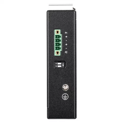 Коммутатор/ DIS-100G-5PSW Unmanaged Industrial Switch 4x1000Base-T PoE, 1x1000Base-X SFP, PoE Budget up to 120W, Surge 2KV, DIN-Rail, metal case IP30, -40 to 75°C, only DC power, w/o power supply (DIS-100G-5PSW/A1A) фото 3