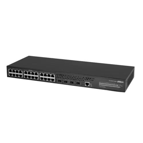 *Коммутатор DAHUA 28-портовый управляемый коммутатор, уровень L3Порты: 24 RJ45 10/ 100/ 1000Мбит/ с, 4 SFP+ 1000/ 10000Мбит/ с(uplink); питание: 100~240В(AC); грозозащита: до 6кВ (DH-AS5500-24GT4XF) фото 3