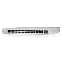 Коммутатор/ 48-port, Layer 2 PoE switch with a silent, fanless cooling system.195W total PoE availability (USW-48-POE)