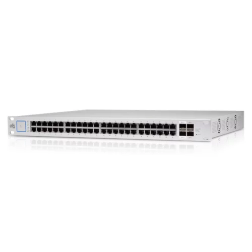 Коммутатор/ 48-port, Layer 2 PoE switch with a silent, fanless cooling system.195W total PoE availability (USW-48-POE)