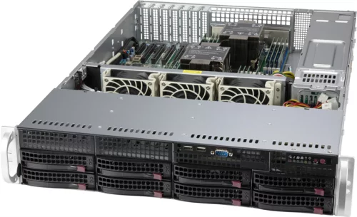 Supermicro SuperChassis 2U 825BTQC-R1K23LPB/ HDD(8)LFF+opt.fix.HDD(2)LFF+opt.HDD(2)SFF/ 7xLP/ 2x1200W/ Backplane 8xSATA/ SAS (CSE-825BTQC-R1K23LPB)