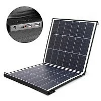 Солнечная батарея TOP-SOLAR-100 100W 18V DC, Type-C PD 60W, 2 USB, влагозащищенная, складная на 2 секции