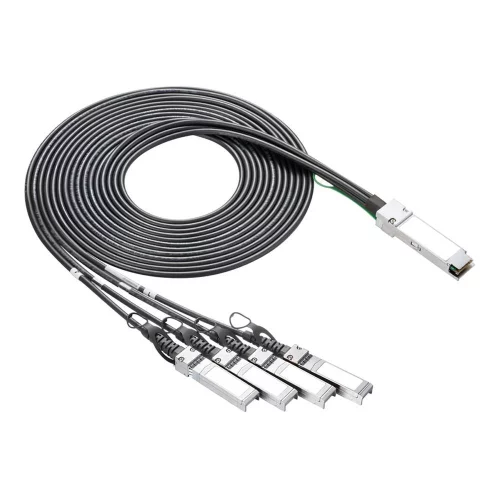 Кабель Fibertrade FT-QSFP+/ 4SFP+-CabP-AWG30-1M Кабель DAC copper cable (40G, QSFP+ to 4x10G SFP+, AWG30, 1м) (FT-QSFP+/4SFP+CABP-AWG30-1M)