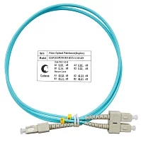 Cabeus FOP-50-SC-SC-1m Шнур оптический duplex SC-SC 50/ 125 mm OM3 1м LSZH
