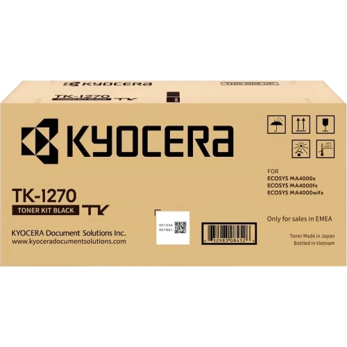 Тонер Kyocera Тонер-картридж TK-1270 для MA4000x/ MA4000fx/ MA4000wifx черный (10 000 стр.) (1T0C140NL0)