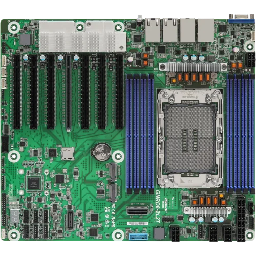 Материнская плата/ ASRock GNRD8-2L2T, CEB, 1x LGA 4710 Intel Xeon 6700P-series/ 6500P-series/ 6700E-series, 8x DDR5 RDIMM, MRDIMM, 7x PCIe5.0 / CXL2.0 x16*, 1x MCIO (PCIe5.0 / CXL2.0 x8), 2x M.2 (PCI (90-SXGDS0-A0UAN1F)