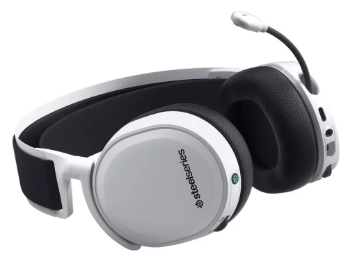 Наушники с микрофоном Steelseries Arctis 7+ белый/черный мониторные Radio оголовье (61461) фото 4