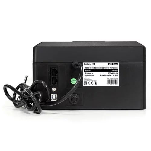 Exegate EX295014RUS ИБП ExeGate NEO Smart LHB-850.LCD.AVR.8SH.CH.RJ.USB фото 3