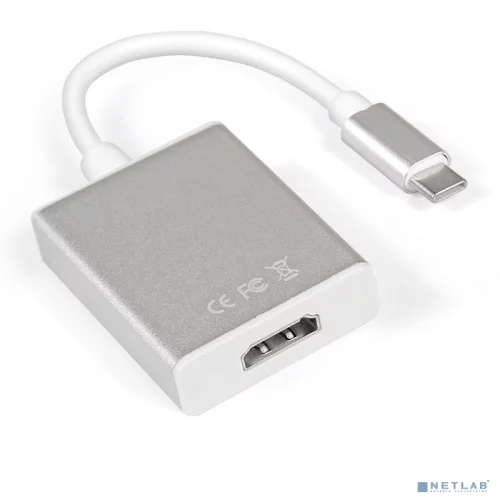 Exegate EX284937RUS Кабель-адаптер Type C-HDMI ExeGate EX-CM-HDMIF-0.15 (USB Type C/ 19F, 0,15м)