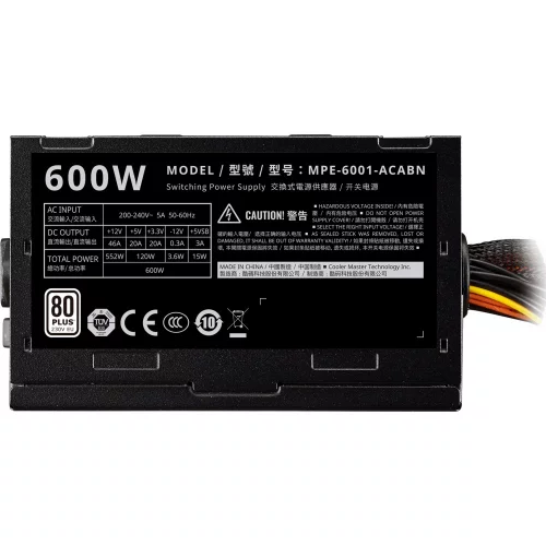 Блок питания Cooler Master Elite V4 600W (MPE-6001-ACABN-EU) фото 4