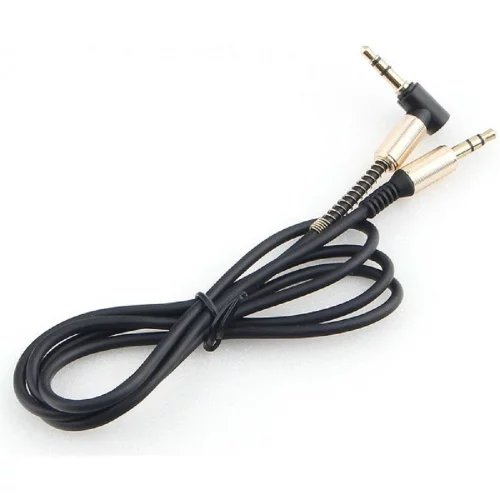 Кабель аудио (угловой) Cablexpert CCAB-02-35MML-1MB. 3.5 джек (M)/ 3.5 джек (M), черный, 1м, блистер