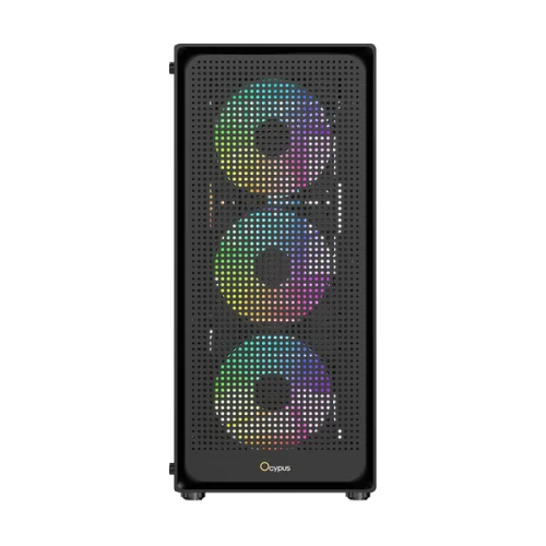 корпус Ocypus Gamma C50 BK ARGB, MATX, USB3.0*1+USB2.0*2, FRONT 3x120mm ARGB, REAR 1x120mm ARGB