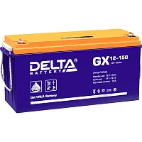 Батарея DELTA серия GX, GX 12-150, напряжение 12В, емкость 150Ач (разряд 10 часов), макс. ток разряда (5 сек.) 1000А, макс. ток заряда 30А, свинцово-кислотная типа GEL, клеммы под болт М8, ДxШxВ 482х170х240мм., вес 47кг., срок службы 15 лет./ Battery DEL