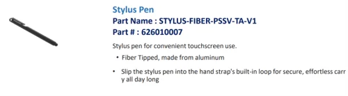 Стилус Bluebird ASSY: S10 (STYLUS-FIBER-PSSV-TA-V1) Stylus Pen, Fiber Tipped, made from aluminum (626010007)