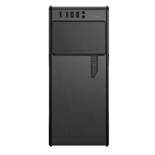 PowerCool Компьютерный корпус без ТМ, S1008BK-2U3C-NP NP (MidiTower, БЕЗ БП, Black, 2*USB3.0+2*USB Type-C +HD Audio) фото 2
