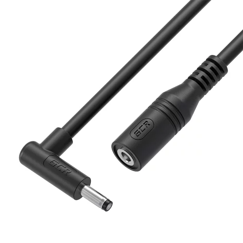 GCR Удлинитель кабеля питания 1.0m DC 3.5х1.35mm угловой / DC 3.5х1.35 mm, М/F, GCR-56037