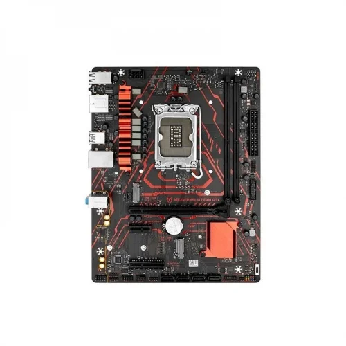 MAXSUN MS-Milestone B760M D5L V2 (Socket 1700, mATX, 2*DDR5(96Gb), DP/HDMI, 4*SATA3, 2*M.2, 1*PCIEx16/1*PCIEx4/1*PCIEx1, 4*USB 2.0, 4*USB 3.2 Gen1, LAN 1*2,5G, black-red, RTL)