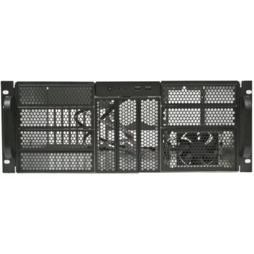 Procase RE411-D9H3-A-45 Корпус 4U server case,9x5.25+3HDD,черный,без блока питания,глубина 450мм,MB ATX 12