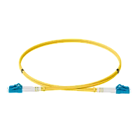 Патч-корд оптический, дуплексный, LC-LC, UPS, 0.5 м., OS2, LSZH, жёлтый (ONTEK.PCO-0.5-DPC.SM.UPS.LL.OS2)