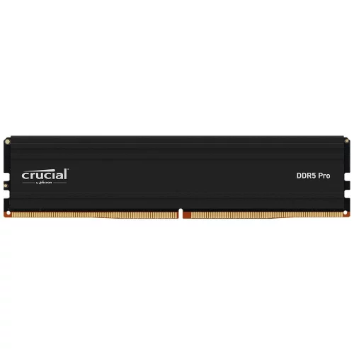 Модуль памяти 16GB Crucial DDR5 5600 UDIMM Pro Black Desktop Memory Non-ECC, CL46, 1.1V, SRx8, RTL (CP16G56C46U5)