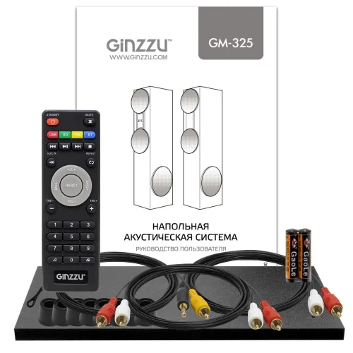 Ginzzu GM-325, Акустическая система 2.0, 2x60W/BT/USB/SD/FM/AUX/ДУ фото 3