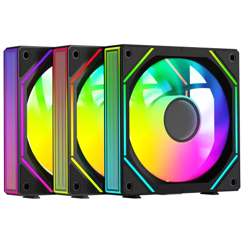 Вентилятор Fan Ocypus Gamma F12 UNI BK ARGB 3 IN 1 / Black/ PWM (GAMMA-F12-BK3AM00U-GL)