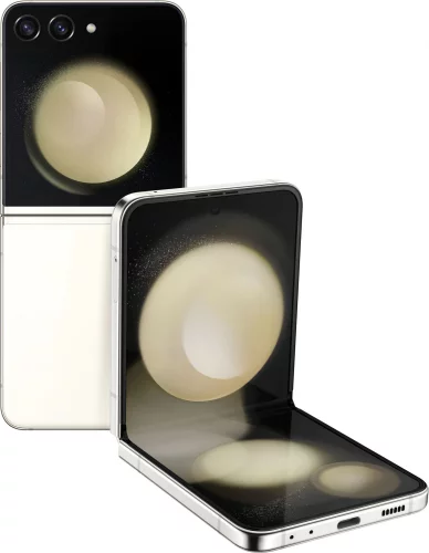 Смартфон Samsung SM-F731B Galaxy Z Flip 5 5G 512Gb 8Gb бежевый раскладной 3G 4G 6.7 1080x2640 Android 13 12Mpix 802.11 a/ b/ g/ n/ ac/ ax NFC GPS GSM900/ 1800 GSM1900 TouchSc Protect (SM-F731BZEEMEA)