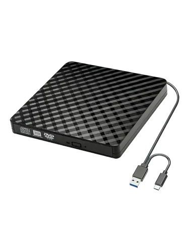 Внешний оптический DVD привод/ DVD-RW ext. Black Slim Ret USB3.0+TYPE-C (STM DVD28-EM/B)