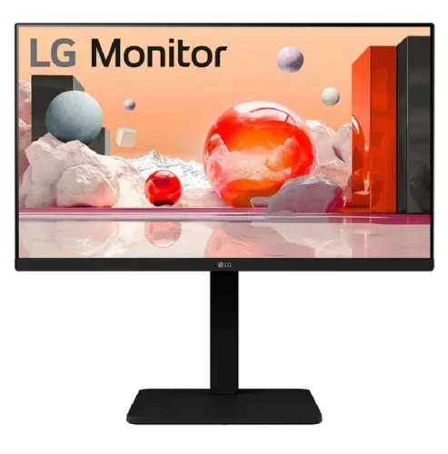 Монитор 23.8 LG 24BA450-B Black с поворотом экрана (IPS, 1920x1080, 5 ms, 178°/178°, 250 cd/m, 1300:1, +HDMI, +DP,MM)