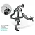 Кронштейн для 3-х мониторов ONKRON G280 (ONKRON G280 BLACK) (ONKRON G280 BLACK)