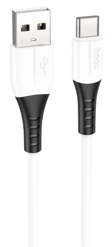 HOCO HC-68582 X82/ USB кабель Type-C/ 1m/ 3A/ Силикон/ White фото 3
