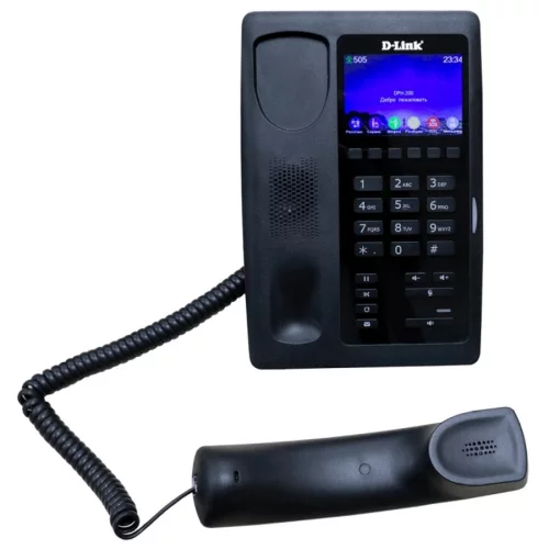 IP-телефон/ DPH-200SE VoIP PoE Phone, 100Base-TX WAN, 100Base-TX LAN, color LCD, w/o power adapter (DPH-200SE/F1A) фото 2