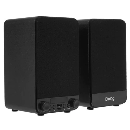 Dialog Jazz AJ-13 BLACK - акустические колонки 2.0, 2*15W RMS, Bluetooth, FM, USB+microSD reader