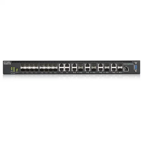 Коммутатор/ ZYXEL XS3800-28 L2+ switch , 4xRJ-45: 1 / 2.5 / 5 / 10G, 8xCombo (SFP: 1 / 10G, RJ-45: 1 / 2.5 / 5 / 10G), 16xSFP + (XS3800-28-ZZ0101F) фото 2