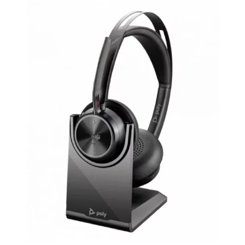 Poly 9T9J6AA#AC3 Voyager Focus 2 Microsoft Teams Certified with charge stand Headset Гарнитура беспроводная фото 2