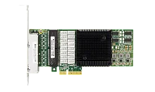 Сетевая карта/ PCIe x4 1G 4-port RJ-45 Cooper Bypass Adapter 10/ 100/ 1000Mbps (Intel I350) (LRES8001PT-BP)