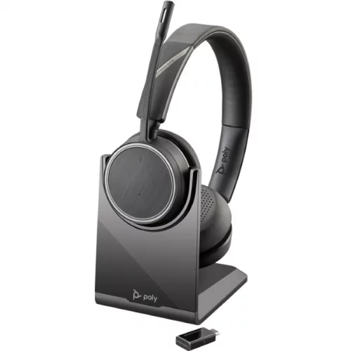 Гарнитура Poly Voyager 4220 UC, Bluetooth, USB-C, CHARGE STAND UC, USB-C CABLE,WW (214651-01)
