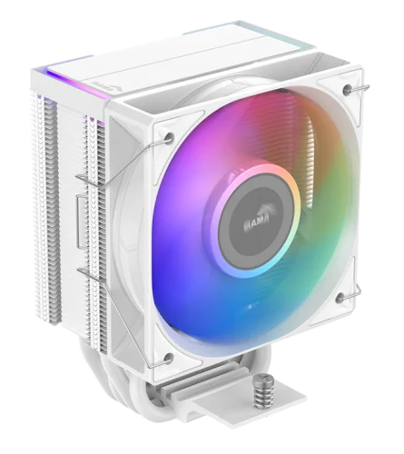 Кулер для процессора/ CPU Cooler SAMA X40L WH (200W, 4-pin PWM, 133.5mm, 4x6mm, ARGB, 1x100mm, 56.6CFM, 31.2dBA, 2600RPM, S: 1851/ 1700/ 1200/ 115X, AM5/ AM4, white) (X40-WHWAYXOX-G)