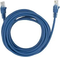 Патч-корд Buro UTP 4 пары cat.5E CCA molded 5м синий RJ-45 (m)-RJ-45 (m) (1645932) (1645932#MLN)