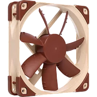 Кулер для корпуса/ Case Cooler Noctua NF-S12A PWM (120x120x25mm, 4-pin PWM, 63.27CFM, 17.8dBA, 1200RPM, Beige/Brown)