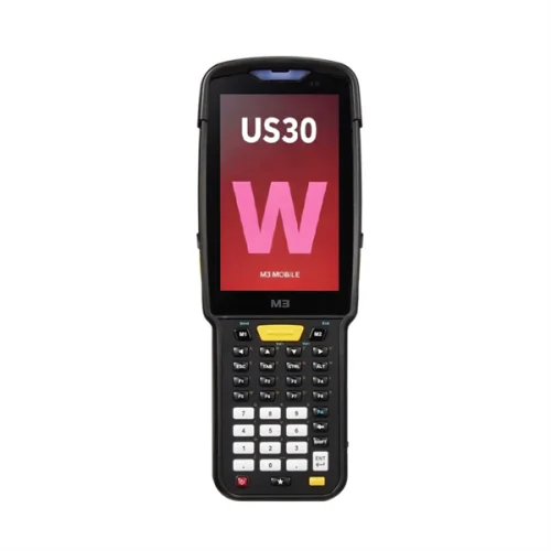 Терминал сбора данных M3 Mobile US30W all-in-one, Android 13.0 GMS, WVGA, 802.11 a/ b/ g/ n/ ac/ ax Wi-Fi 6, SE4770 2D Imager Scanner, BT5.3, 4G/ 64G, 38 Keypad , 6700mAh Battery, Trigger mounted (US300D-T20WXE-TH)