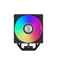 Кулер для процессора/ PCCooler RT500 Digital ARGB BK (240W, 4-pin PWM, LED temp., 152mm, Al/Cu, 5x6mm, ARGB, 1x120mm, 73.32CFM, 34.9dBA, 2200RPM, S: 1851/1700/1200/115X, AM5/AM4, black)